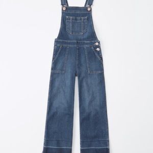 Girls 11/12 Abercrombie denim Overalls Romper jumpsuit  Excellent Used Condition